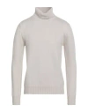 Alpha Studio Man Turtleneck Beige Size 46 Merino Wool In White