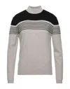 Alpha Studio Turtlenecks In Beige