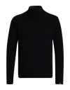 Alpha Studio Man Turtleneck Black Size 36 Wool, Polyamide In Black