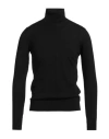 Alpha Studio Man Turtleneck Black Size 40 Merino Wool