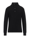 Alpha Studio Man Turtleneck Black Size 40 Merino Wool