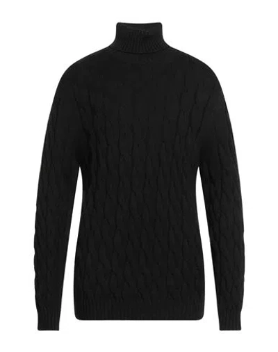 ALPHA STUDIO ALPHA STUDIO MAN TURTLENECK BLACK SIZE 42 MERINO WOOL