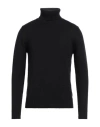 Alpha Studio Man Turtleneck Black Size 42 Merino Wool