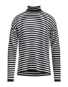 Alpha Studio Man Turtleneck Black Size 42 Wool, Viscose, Polyamide, Cashmere In Multi