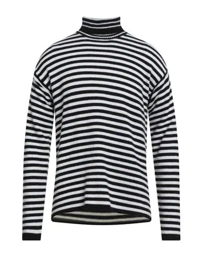 Alpha Studio Man Turtleneck Black Size 42 Wool, Viscose, Polyamide, Cashmere