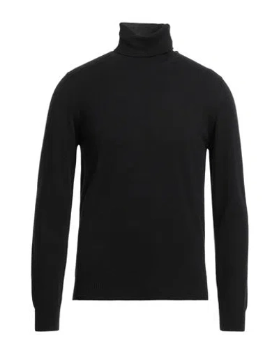 Alpha Studio Man Turtleneck Steel Grey Size 44 Wool In Grey