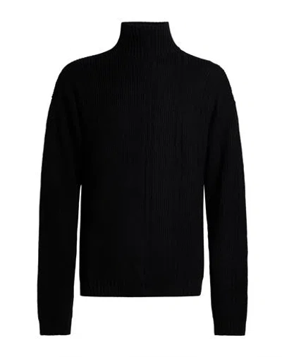 Alpha Studio Man Turtleneck Black Size 44 Merino Wool