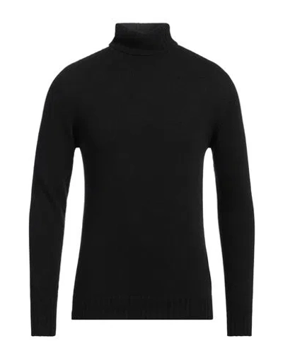 Alpha Studio Man Turtleneck Black Size 44 Recycled Wool, Ecovero Viscose, Recycled Polyamide, Recycl