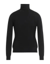 Alpha Studio Man Turtleneck Midnight Blue Size 42 Merino Wool