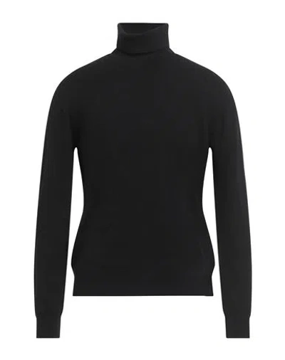 ALPHA STUDIO ALPHA STUDIO MAN TURTLENECK BLACK SIZE 46 CASHMERE