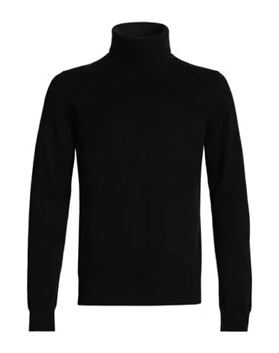 Alpha Studio Man Turtleneck Black Size 46 Cashmere