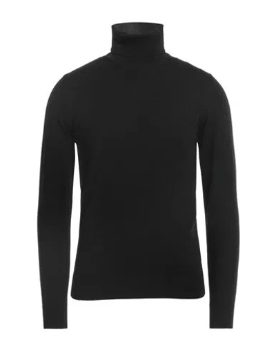 Alpha Studio Man Turtleneck Black Size 46 Merino Wool