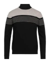 Alpha Studio Turtlenecks In Black