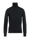 Alpha Studio Man Turtleneck Blue Size 38 Merino Wool