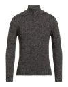 Alpha Studio Man Turtleneck Blue Size 42 Wool, Recycled Polyamide, Alpaca Wool In Black