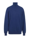 Alpha Studio Man Turtleneck Bright Blue Size 46 Geelong Wool
