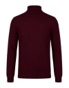 Alpha Studio Man Turtleneck Burgundy Size 44 Merino Wool In Red