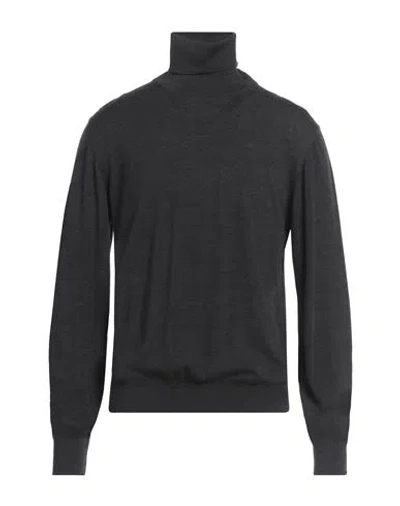 ALPHA STUDIO ALPHA STUDIO MAN TURTLENECK CHARCOAL SIZE 38 MERINO WOOL