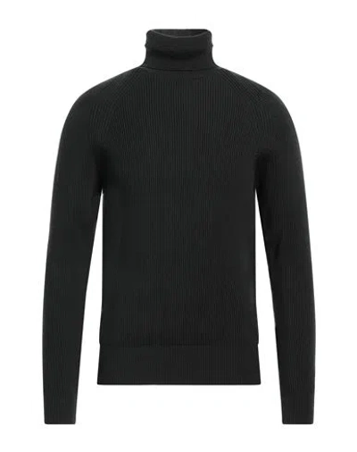 Alpha Studio Man Turtleneck Dark Green Size 42 Merino Wool