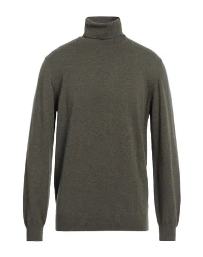 ALPHA STUDIO ALPHA STUDIO MAN TURTLENECK DARK GREEN SIZE 44 GEELONG WOOL