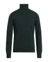 Alpha Studio Man Turtleneck Dark Green Size 44 Wool