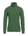 Alpha Studio Man Turtleneck Green Size 46 Wool, Alpaca Wool, Polyamide