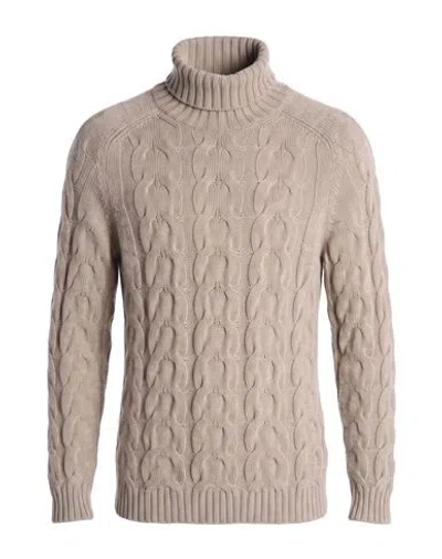 Alpha Studio Man Turtleneck Grey Size 42 Cashmere In Multi