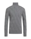 Alpha Studio Man Turtleneck Grey Size 42 Merino Wool
