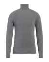 Alpha Studio Man Turtleneck Grey Size 42 Merino Wool