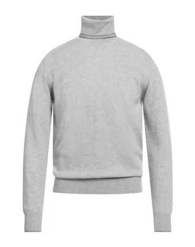 Alpha Studio Man Turtleneck Grey Size 42 Wool
