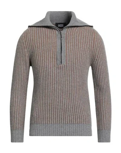 Alpha Studio Man Turtleneck Grey Size 42 Wool, Viscose, Polyamide, Cashmere