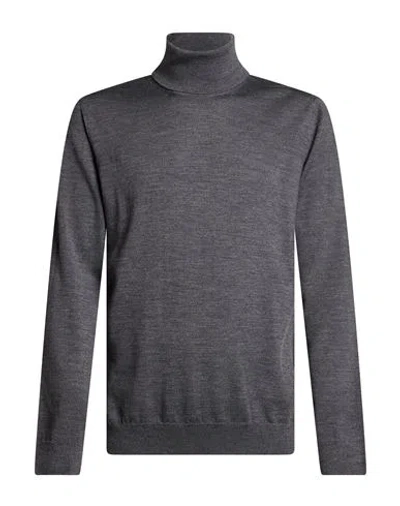 Alpha Studio Man Turtleneck Grey Size 44 Merino Wool In Multi