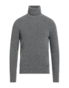 Alpha Studio Man Turtleneck Grey Size 44 Wool, Polyamide, Cashmere, Elastane