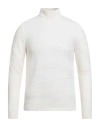 Alpha Studio Man Turtleneck Ivory Size 44 Wool, Viscose, Polyamide, Cashmere