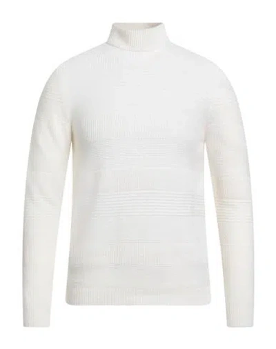 Alpha Studio Man Turtleneck Ivory Size 44 Wool, Viscose, Polyamide, Cashmere