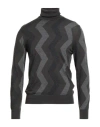 Alpha Studio Man Turtleneck Lead Size 40 Merino Wool