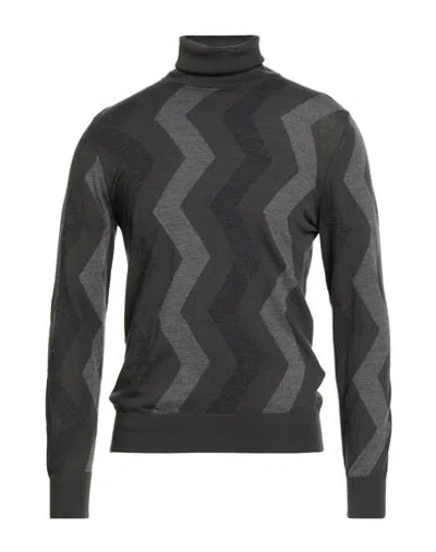 Alpha Studio Man Turtleneck Lead Size 40 Merino Wool