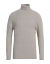 Alpha Studio Man Turtleneck Light Grey Size 44 Alpaca Wool, Polyamide, Cotton, Modal, Elastane