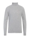 Alpha Studio Man Turtleneck Light Grey Size 44 Merino Wool