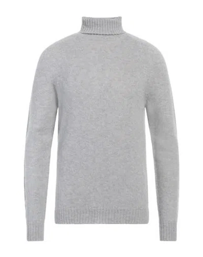 Alpha Studio Man Turtleneck Light Grey Size 44 Merino Wool