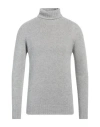 Alpha Studio Man Turtleneck Light Grey Size 44 Recycled Wool, Ecovero Viscose, Recycled Polyamide, R