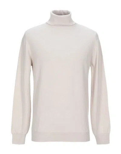 Alpha Studio Man Turtleneck Light Grey Size 44 Wool, Cashmere In Gray