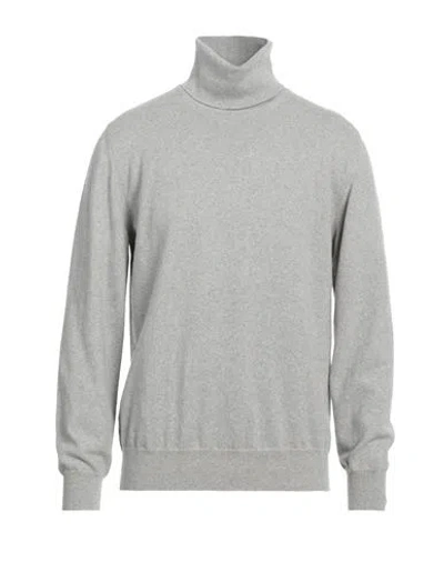 Alpha Studio Man Turtleneck Light Grey Size 44 Cashmere