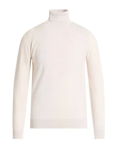 Alpha Studio Man Turtleneck Light Grey Size 46 Merino Wool In Gray