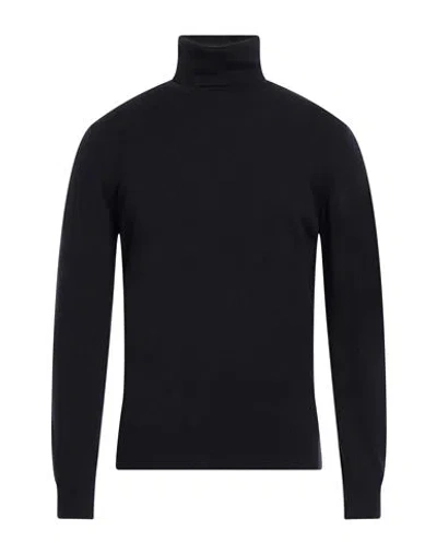 Alpha Studio Man Turtleneck Midnight Blue Size 40 Geelong Wool