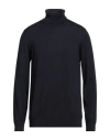 Alpha Studio Man Turtleneck Midnight Blue Size 42 Merino Wool