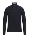 Alpha Studio Man Turtleneck Midnight Blue Size 42 Wool