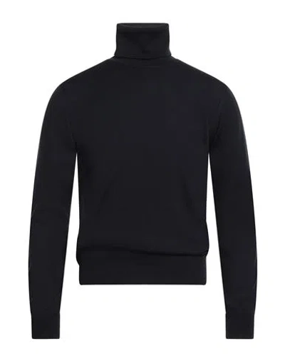 Alpha Studio Man Turtleneck Navy Size 48 Merino Wool