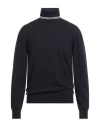 Alpha Studio Man Turtleneck Midnight Blue Size 44 Wool