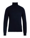 Alpha Studio Man Turtleneck Midnight Blue Size 44 Wool, Viscose, Polyamide, Cashmere In Blue